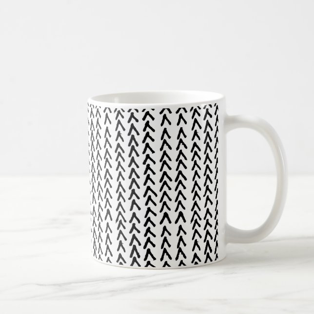 Taza De Café Mugre de patrón tribal de raza negra rusa (Derecha)