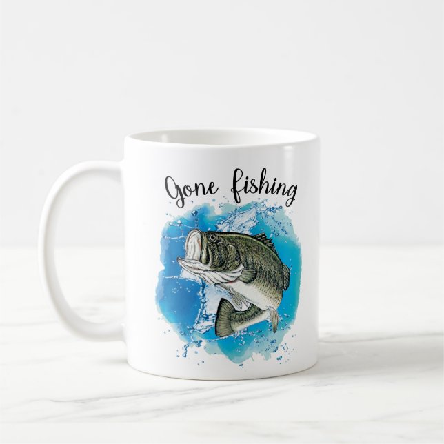 Taza De Café Mugre de pesca despegada (Izquierda)