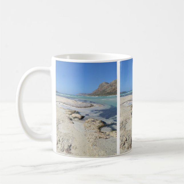 Taza De Café Mugre de playa del Mediterráneo (Izquierda)