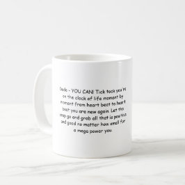 Taza De Café Mugre de poder positivo de la sabiduría de la edad