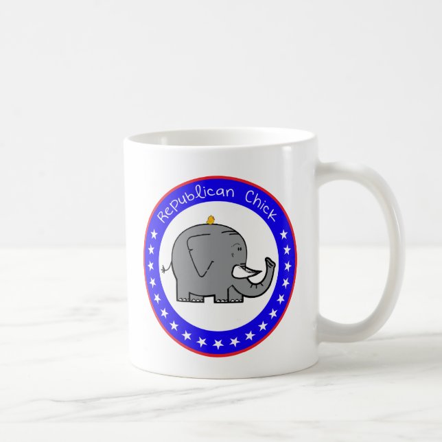 Taza De Café mugre de pollo republicano (Derecha)