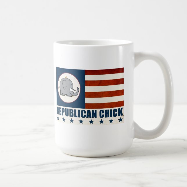 Taza De Café mugre de pollo republicano (Derecha)