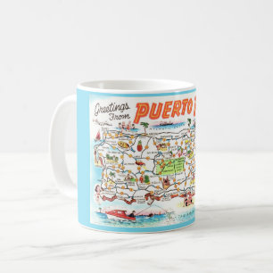 Taza De Café Mugre de postales de Puerto Rico