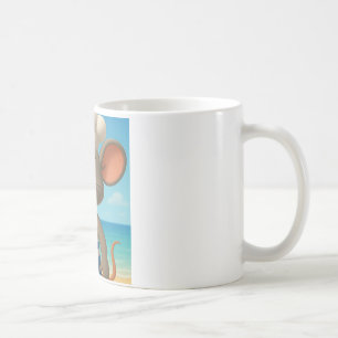 Taza De Café Mugre de ratón de playa de verano   Personalizado 