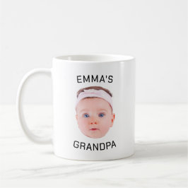 Taza De Café Mugre de regalo del abuelo, cara del bebé Personal