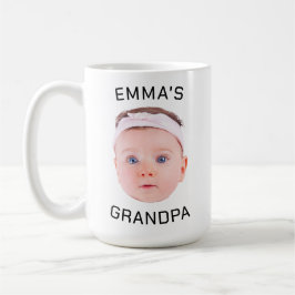 Taza De Café Mugre de regalo del abuelo, cara del bebé Personal