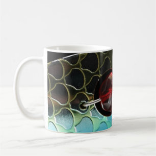 Taza De Café Mugre de señuelo de pesca roja