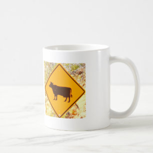 Taza De Café mugre de signo de vaca