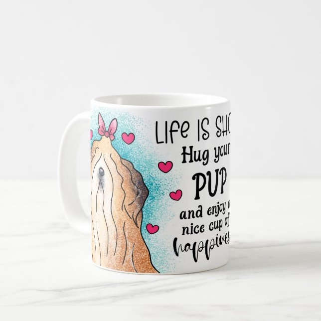 Taza De Café Mugre de sublimación de perro (Anverso izquierdo)