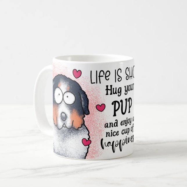 Taza De Café Mugre de sublimación de perro (Anverso izquierdo)
