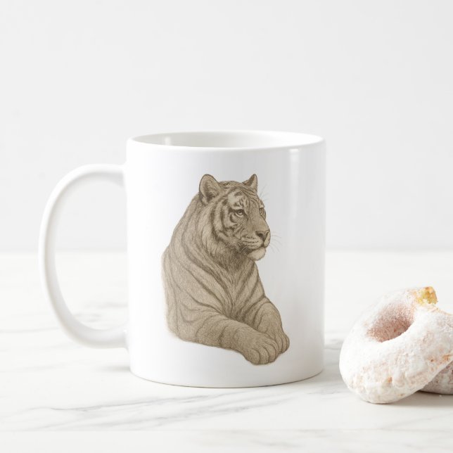 Taza De Café Mugre de tigre (Con donut)