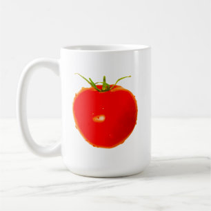 Taza De Café Mugre de tomate rojo colorido de tomates de frutas