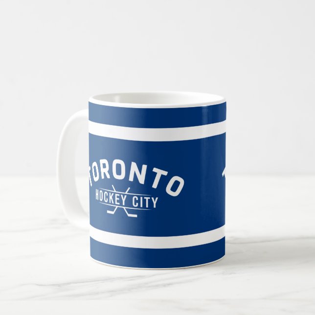 Taza De Café Mugre de Toronto en la ciudad de hockey (Anverso izquierdo)