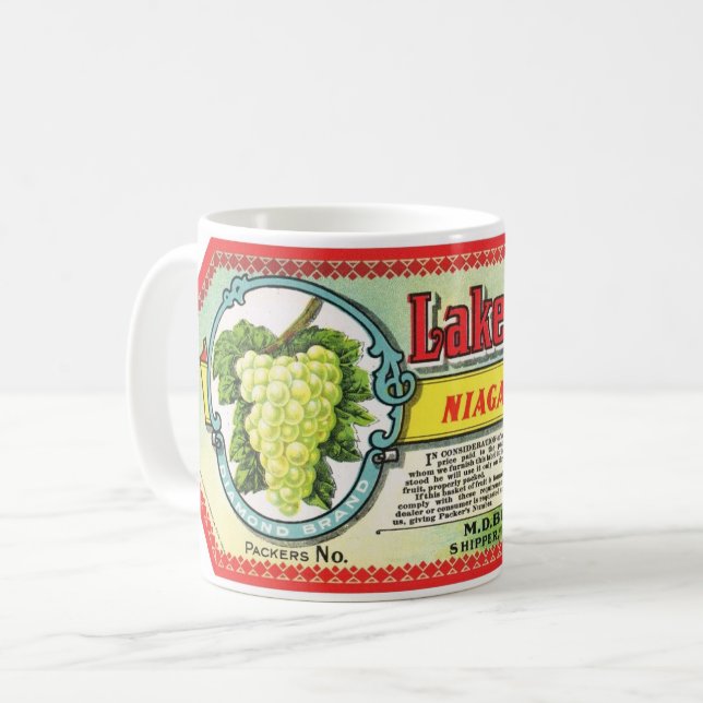 Taza De Café Mugre de uvas (Anverso izquierdo)