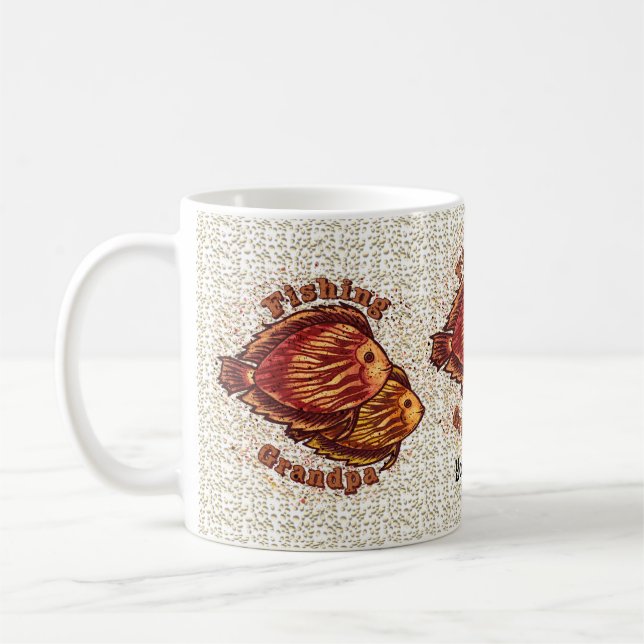 Taza De Café Mugre del abuelo de pesca (Izquierda)