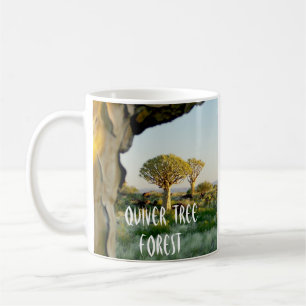 Taza De Café Mugre del bosque del árbol del Quiver