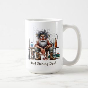 Taza De Café Mugre del Día de la Pesca Mal