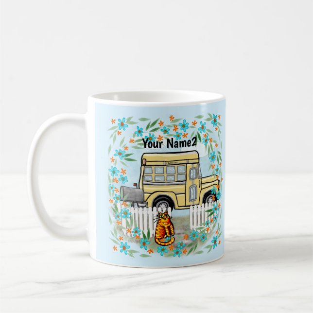 Taza De Café Mugre del día del autobús escolar (Izquierda)