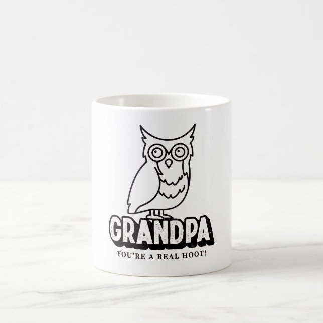 Taza De Café Mugre del Día del Padre para el Abuelo (Centro)