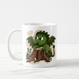 Taza De Café Mugre del dragón de la Tierra