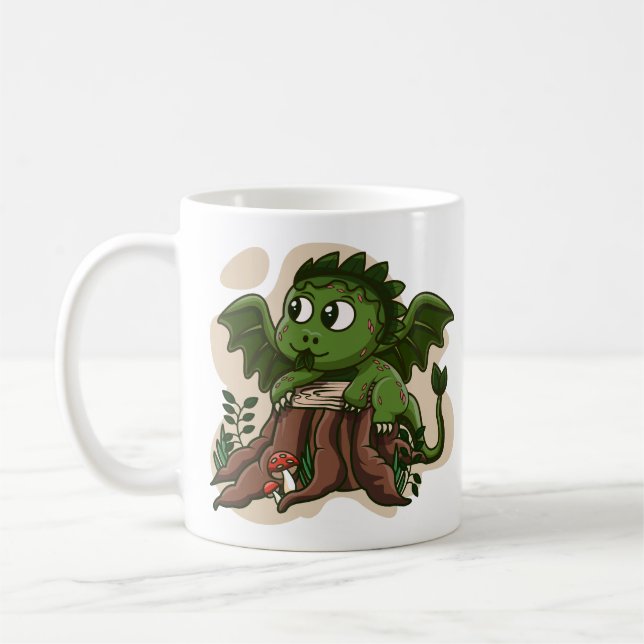 Taza De Café Mugre del dragón de la Tierra (Izquierda)