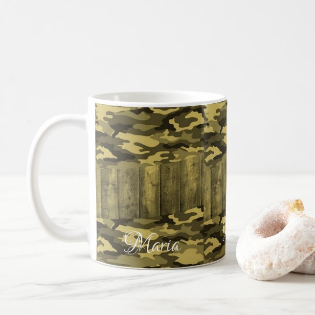 Taza De Café Mugre del ejército amarillo (Con donut)