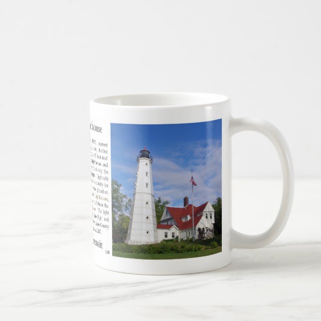 Taza De Café Mugre del faro de North Point (Derecha)