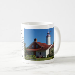 Taza De Café Mugre del faro del río Portage