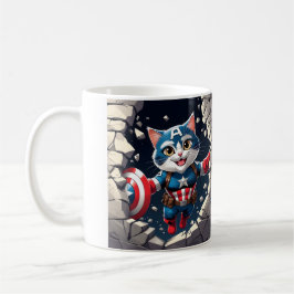 Taza De Café Mugre del gato del Capitanio