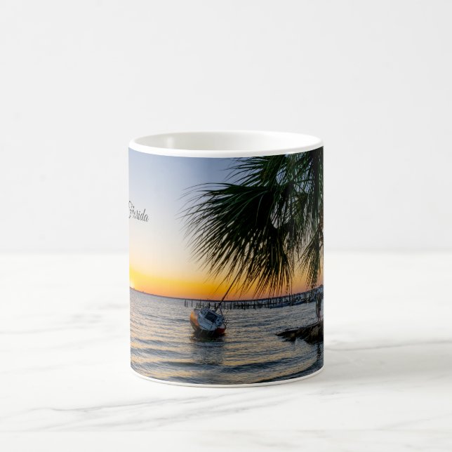 Taza De Café Mugre del Golfo de Florida Sunset Classic (Centro)