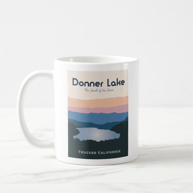 Taza De Café Mugre del lago Donner (Izquierda)