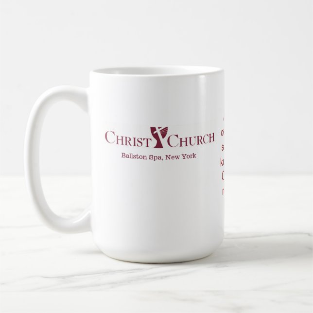 Taza De Café Mugre del logo de la Iglesia de Cristo (Izquierda)
