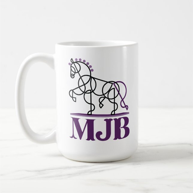 Taza De Café Mugre del logo de MJB (Izquierda)