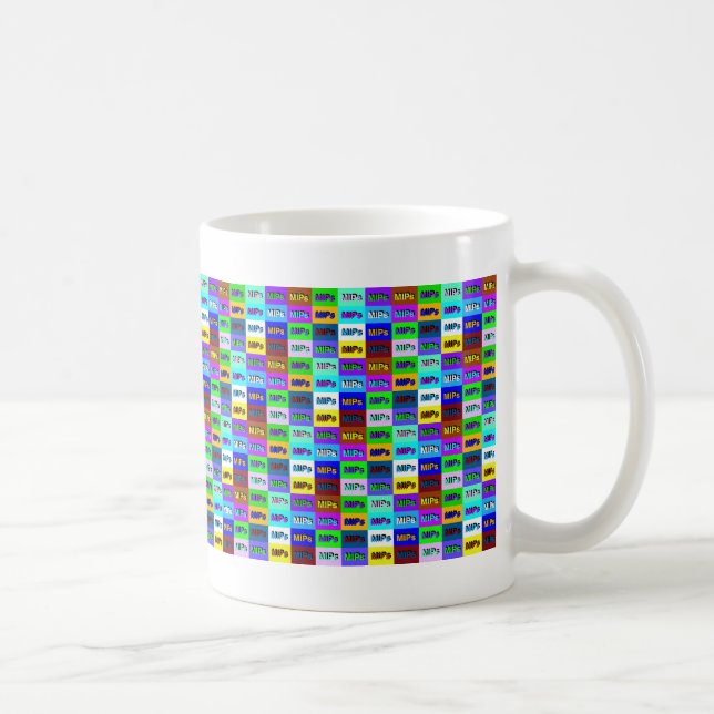 Taza De Café mugre del logotipo de multi mini mips (Derecha)
