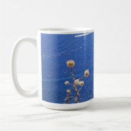 Taza De Café Mugre del Mar Azul griego