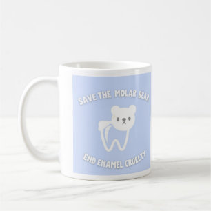 Taza De Café Mugre dentaria de oso molar