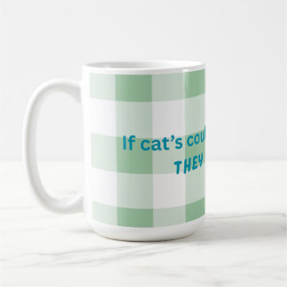 Taza De Café Mugre divertida con el tema del gato, perfecto par