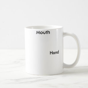 Taza De Café Mugre divertida de mano y boca
