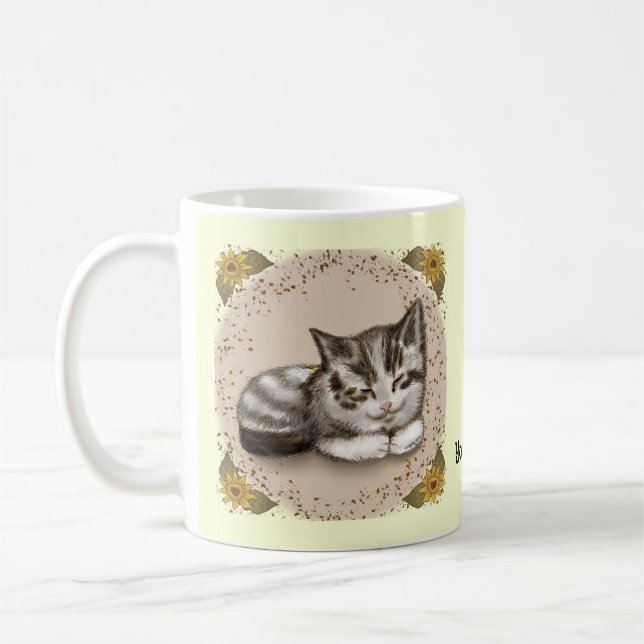 Taza De Café Mugre durmiente de Kitten (Izquierda)