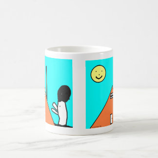 Taza De Café Mugre en la casa de pollo
