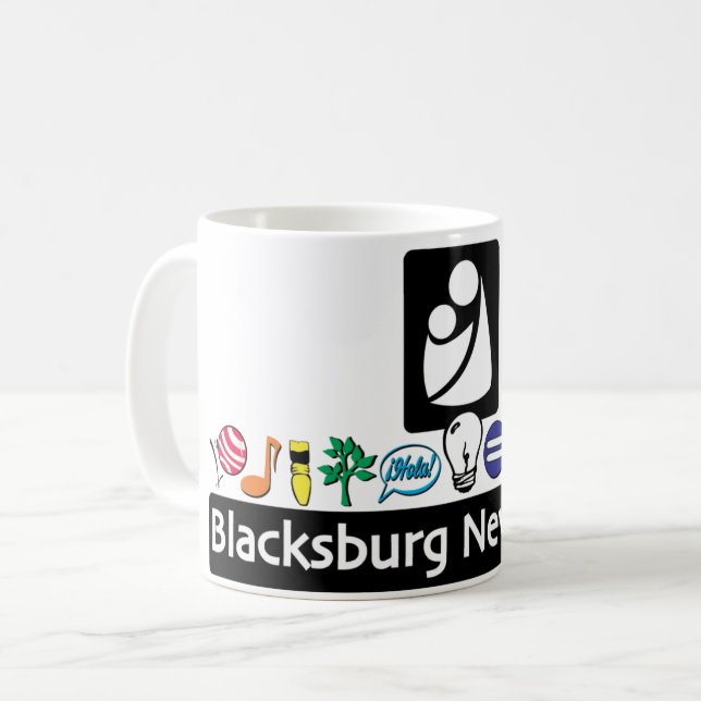 Taza De Café Mugre en la nueva escuela de Blacksburg (Anverso izquierdo)