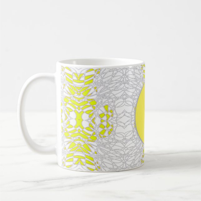 Taza De Café mugre en monograma (Izquierda)