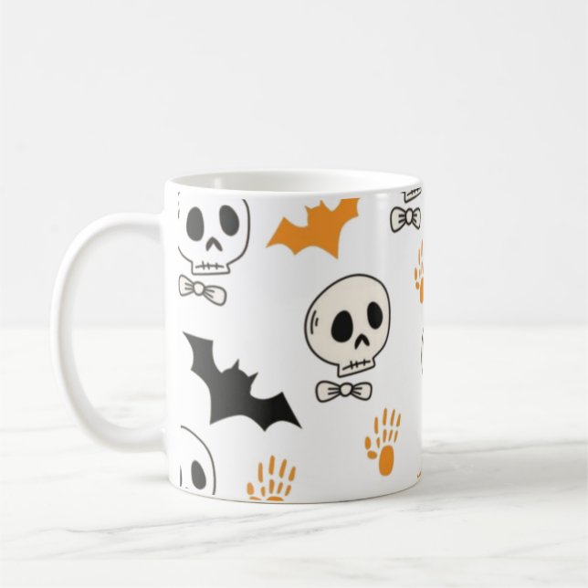 Taza De Café Mugre fantasmal de Halloween (Izquierda)