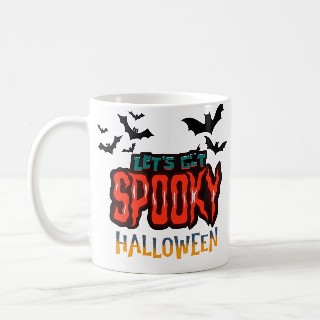 Taza De Café Mugre fantasmal de Halloween (Izquierda)