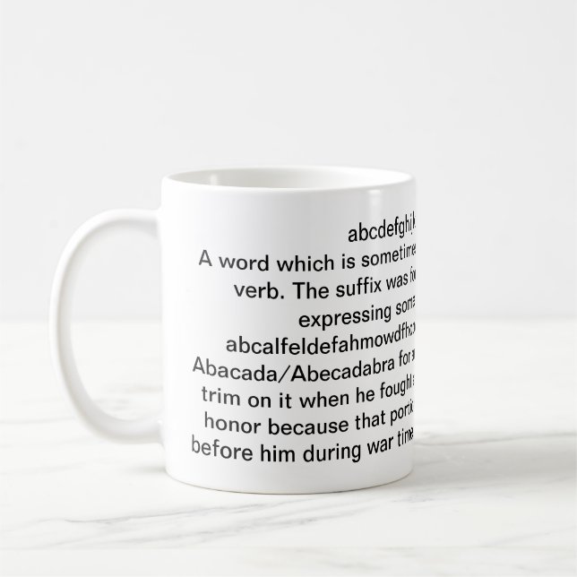 Taza De Café Mugre ficticio (Izquierda)