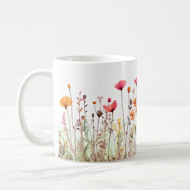 Taza De Café Mugre flor 2 (Izquierda)
