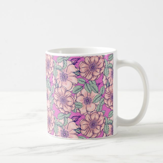 Taza De Café Mugre floral (Derecha)