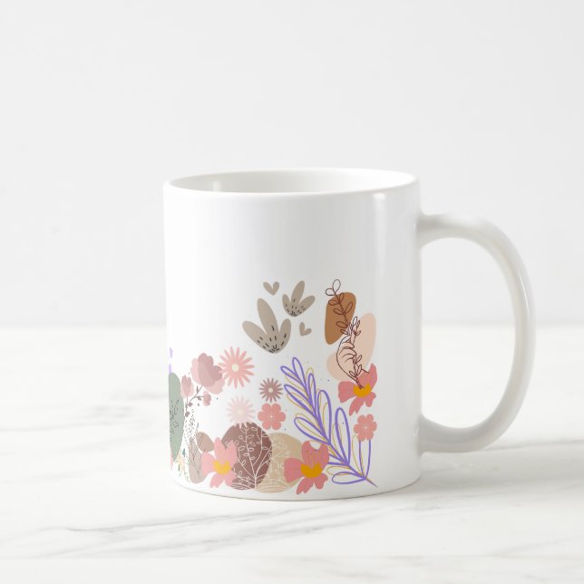 Taza De Café Mugre floral (Derecha)