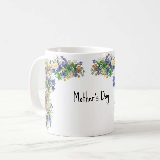 Taza De Café Mugre floral (Anverso izquierdo)