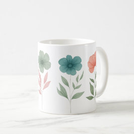 Taza De Café Mugre floral de primavera